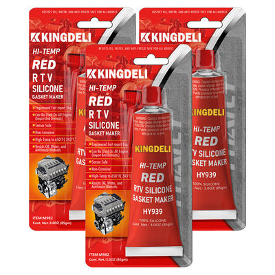Bulk Gasket RTV Sealant Red Black Silicone Caulk Gun Waterproof